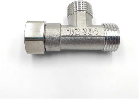 Badewannen- und Duschumstellventile G1/2 T-Ventil Toiletten-Umschaltventil T-Adapter Dreiwege-Wasserrohr-Splitter-Umschaltventil Bad-Bidet-Sprühbrause Duscharmatur