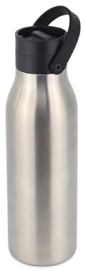 Circular&Co Recycled Stainless Steel Water Bottle 500ml – Uncoated Ink Black – Reusable, Leakproof & BPA-Free