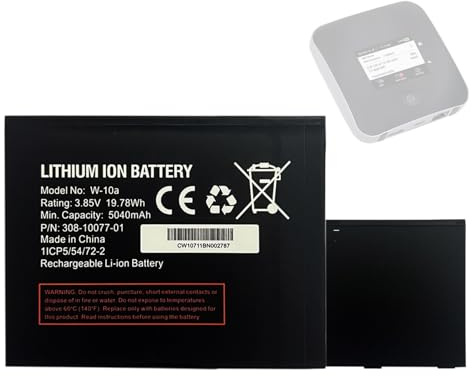 HIGHAKKU Ersatzakku Batterie W-10A W-10a 308-10077-01 kompatibel mit Net-Gear Nighthawk M2, MR2100 Mobile Hotspot Router (Nicht für W-10)