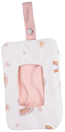 ERINGOGO Portable for Easy to Carry Can be Hung on Stroller and Baby Wipe Dispenser Storage Bag with Polyester-Cotton Material Foldable Design, Travel Use