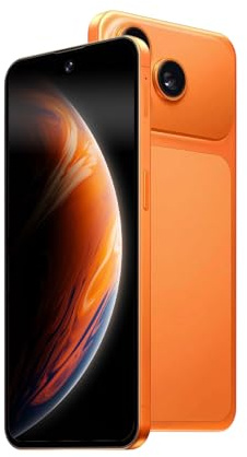 Aidekunlin Écran de 6,7 Pouces, 2 Go de RAM et 16 Go de ROM, caméras Avant et arrière, supporte Les Doubles SIM avec Les Bandes 3G WCDMA : 850/1700/1900/2100 MHz, Cadre métallique. (Orange)