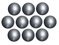 MAUL Kugel Magnet Ø 30 mm (10 Stück) | Starke Magnete für Whiteboard, Magnettafel und Kühlschrank | Magnet klein mit 0,6 kg Haftkraft | Magnete mit Hochglanz Oberfläche | Silber