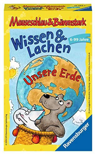 Ravensburger Mitbringspiele 23289 - Mauseschlau & Bärenstark Wissen und Lachen – Unsere Erde