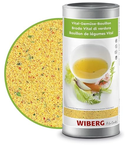 WIBERG Vital-Gemüse-Bouillon – Aromatische Gemüsebrühe und vielseitige Würze für Suppen, Soßen und vegetarische Gerichte, 1,2 kg