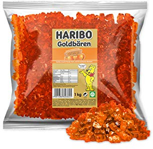 Haribo Goldbären Saft- Orange, sortenreine Gummibärchen, 1 Kg