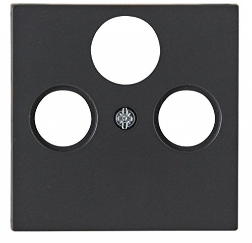 Kopp 1 pièce Cache Prise TV, Radio ATHENIS Anthracite 373615180