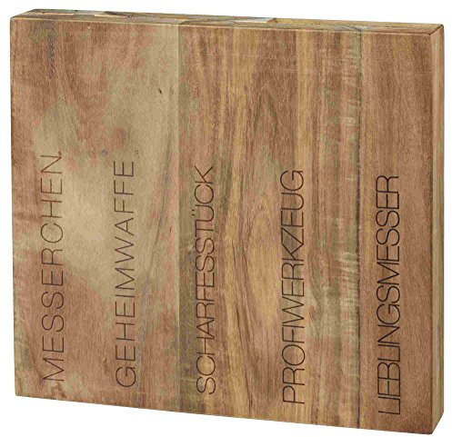Räder Poesie et Table Messerblock aus Akazienholz (ohne Messer)