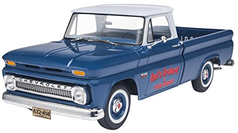 Revell Modellbausatz '66 Chevy Fleetside Pickup I Detailgetreuer Automodell Bausatz I Maßstab 1:25 I Ideal für Fahrzeugliebhaber und Modellbauer