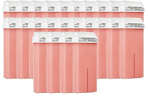 Purenail Purewax Wachspatronen, Rosa, für Haarentfernung mit Band, Blau, 24 Stück