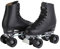 CHICAGO Skates Herren Rollschuhe aus hochwertigem Leder, gefüttert, klassisch, schwarz, Größe 44