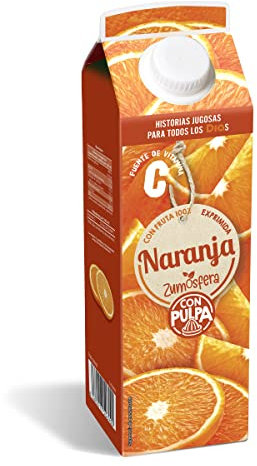 DIA ZUMOSFERA zumo de naranja 100% con pulpa envase 1 lt