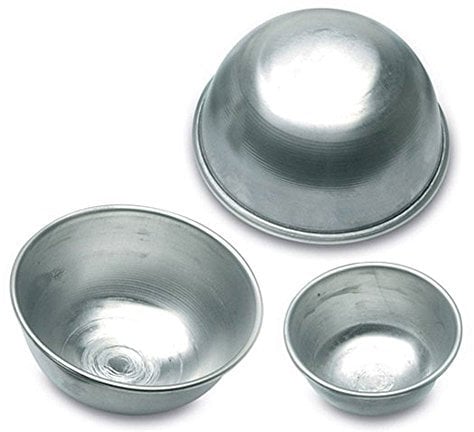 Decora Mezza Sfera, Alluminio, Argento, Diametro 20 cm