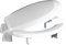 Centoco 3L460STS-001 Plastic Round Toilet Seat with Open Front, White