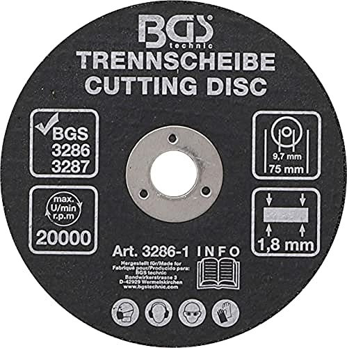 BGS 3286-1 | Trennscheibe | Ø 75 x 1,8 x 9,7 mm | passend für Druckluft-Trennschneider 3286 / 3287