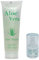 Aloe Vera Gel 100% Feuchtigkeitspflege Reise Set 250 ml Tube + 30 ml Nachfüll Dosierer für Handgepäck