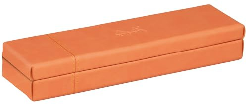 Rhodia 319784C Stiftebox 21x5,5x3cm Kunstleder Tangerine