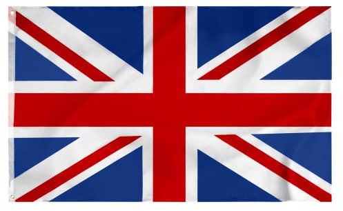 Storm & Lighthouse Union Jack Flagge Großbritanniens UK Flagge VE Day 150 x 90 cm mit Ösen Krönung Dekorationen
