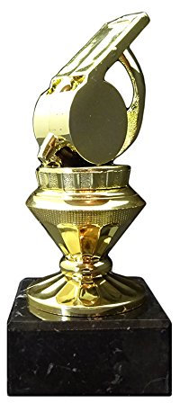 RaRu Fußball-Pokal (Schiedsrichter-Pfeife) mit Ihrer Wunschgravur (BiGo)