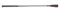 ARBO-INOX® - Springgerte - Kunstledergriff - 65cm - Weisse Nähte - silberner Knauf (Dunkelbraun)
