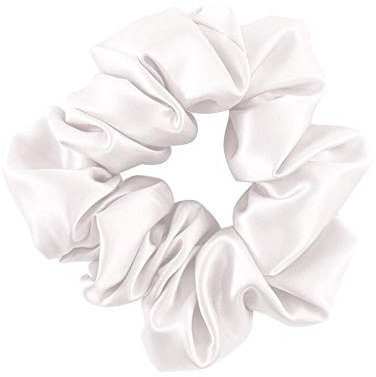 THXSILK Haar Seiden Haargummis Elastische Haarbänder Haargummis Pferdeschwanz Seile für Frauen Haarschmuck (Weiß)