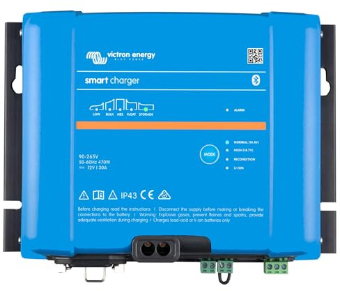 Victron Energy Smart IP43 24-Volt 16 Amp 230V, 3 Output Batterie Ladegerät Bluetooth