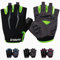 Grebarley Fahrradhandschuhe,Radsporthandschuhe rutschfeste und Stoßdämpfende Mountainbike Handschuhe mit geeiget Unisex Herren Damen (Grün, S)