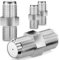 HB-DIGITAL 3x Profi SAT Koaxialkabel Adapter Verbinder F-Kupplung F-stecker Für Fernsehkabel Antennenkabel Satelliten Kabel 2X F-Buchse Breite - Vernickelt