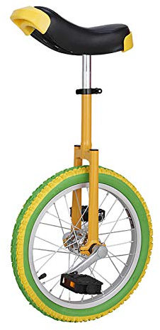 QWEASDF Einrad 16″, 18″, 20″ Erwachsenentrainer Einrad höhenverstellbar Skidproof Butyl Mountain Reifen Balance Radfahren Heimtrainer Fahrrad,20″