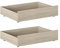 Iconico Home MIK, Juego de 2 cajones para Debajo de la Cama, Madera compuesta, Roble, 100,5 x 68 x 21 cm