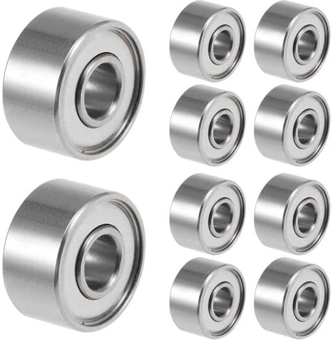10 Stück 693ZZ Kugellager 3 mm x 8 mm x 4 mm doppelt geschützte Rillenkugellager für DIY, Drehbänke, Motoren, 3D-Drucker, Fräsmaschinen, verschiedene mechanische Geräte, etc.