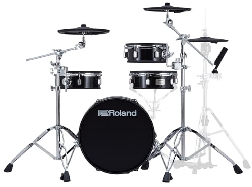 Roland VAD103 V-Drums | Premium 4-Piece Electronic Acoustic Design Drum Kit with Shallow-Depth Shells