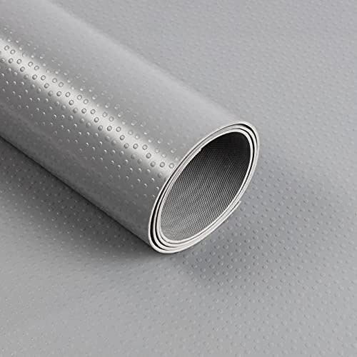Floordirekt PVC Bodenbelag Dots - Gummimatte - Stärke: 2mm - Noppenmatte Antirutschmatte - rutschfest und unempfindlich gegen Flüssigkeiten & Schmutz - Universell einsetzbar (Grau, 120 x 350 cm)