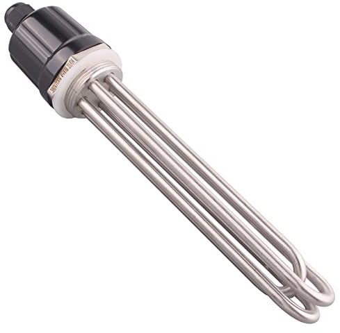 DERNORD 220V 4500W 1-1/2 Zoll Heizelement U Typ Elektrische Brühwasser Heizung BSP Gewinde Edelstahlflansch