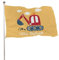 Dekorative Hausflagge, Hof-Banner, niedlicher Cartoon-Bagger-LKW-Druck, Urlaub, Willkommen, Hof, Flagge, Rasen, hängende Dekoration, 60 x 90 cm