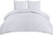 Utopia Bedding Bettwäsche 200x220 Set - Mikrofaser Bettbezug 200x220 cm + 2 Kissenbezüge 80x80 cm - Weiß