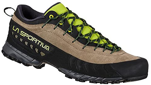 LA SPORTIVA M Tx 4 Beige - Leichter robuster Herren Leder-Approachschuh, Größe EU 43 - Farbe Turtle - Lime Punch