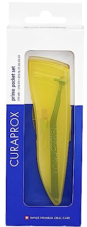 Curaprox Interdentalbürsten-set CPS 459 Prime Pocket Kit – Für Die Effektive Reinigung Enger Zwischenräume | Inklusive Halter & 5 Bürstengrößen | in Der Schweiz Hergestellt
