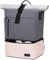 LOVEVOOK Rolltop Rucksack Damen mit Schuhfach Wasserdicht Laptop Rücksack 17 Zoll Reiserucksack Groß Schultasche Trekkingrucksack Sportrucksack für Reisen (Grau-rosa, M)