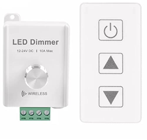 Fxndknjks DC12V-24V 10A Drahtloser Dimmer mit Touch-Fernbedienung für einzelne Farbe (R1)