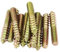 Biaungdo 1/4-20 x 1-1/2 Inch Hanger Bolts, 12 Pcs Self-Tapping Screw Hanger Bolts Double Headed Bolts Wood Dowel Screw Bolts Furniture Accessories for Wood Joint