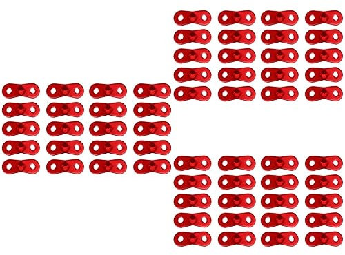 Toddmomy 120 STK Doppelöse Windseilschnalle Kerl Seilspanner Zeltschnureinsteller Spanner Seileinsteller Planenkordelschnallen Zeltheringe Aus Aluminium Seilzug Camping Aluminiumlegierung