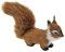 predolo Niedliches Eichhörnchen Ornament, Dekorative Figur für Weihnachten, Urlaub und Party, 12 cm Plüschfigur, Kaffee