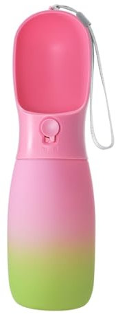 Bouteille d'eau pour Chien Portable,Gourde Bouteille Gamelle d'eau de Voyage 500ml pour Chien avec 100g Bouteille, pour Extérieur, Camping, Voyage (SP-4)