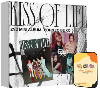 Born to be XX KISS OF LIFE Album [Good Ver.]+Pre Order Benefits+BolsVos K-POP Inspired Digital Planner, Digital Sticker Pack (2nd Mini Album)
