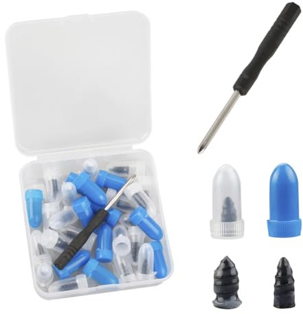 Tabanzhe Tyre Repair Rubber Nail Kit,Car Puncture Quick Repair Nails with Screwdriver,Vacuum Tire Repair Tool for Car Auto Motorcycle