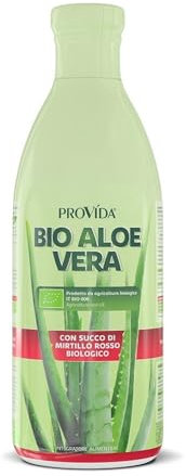 Optima Naturals Provida - Aloe Vera con Succo di Mirtillo Rosso, 1 Litro