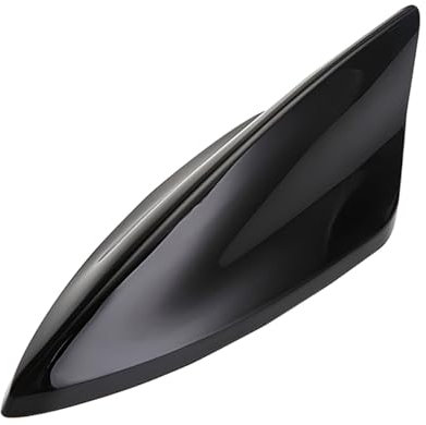 CGEAMDY Auto Haifischflossen-Antenne Abdeckung Verkleidung, Fm/Am-Antenne, Hergestellt Aus Abs, Geringer Windwiderstand, Für SUV, Trucks, Vans, Auto Tuning(Schwarz)