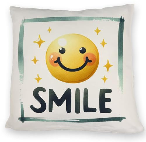 speecheese Smile Emoticon Kissen Perfekt für jedes Zimmer Gesicht Kissen mit Lächeln - das Symbol für Jede Text Aussage