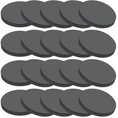 PATIKIL Rondelles en Caoutchouc Solide, 20 Pcs 20mm OD x 3mm Épais Joints Ronds en Caoutchouc pour Joints d'Étanchéité, Rondelles d'Espacement pour l'Artisanat de Joint DIY, Noir