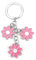 OBEISN Niedlicher Schlüsselanhänger mit rosa Blumen Anhänger, kleines Geschenk für Frauen, perfekt als Geburtstagsgeschenk für Ihre Freundin oder Schwester, Geschenk für Ihre Frau und Freundin